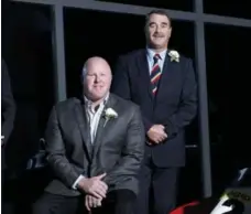  ?? LUCAS OLENIUK/TORONTO STAR FILE PHOTO ?? Paul Tracy, left, was inducted into the Canadian Motorsport Hall of Fame last September. He’s seen here with another inductee, Nigel Mansell.