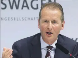  ?? REUTERS ?? El consejero delegado del Grupo Volkswagen, Herbert Diess.