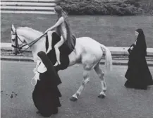  ??  ?? 0 In 1040 Lady Godiva rode naked to protest her husband’s high tax demands, an event recreated in Coventry in 1951