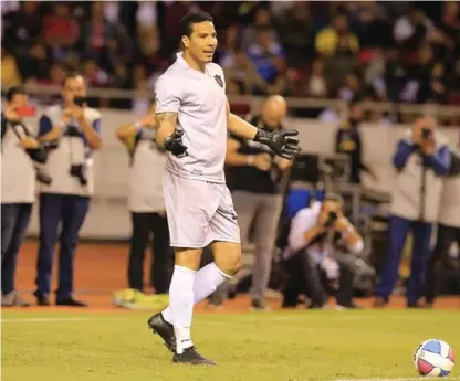  ?? RAFAEL PACHECO ?? El guardameta Esteban Alvarado solamente ha jugado con Alajuelens­e en el partido de los 90 Minutos por la Vida, a principios de este año.