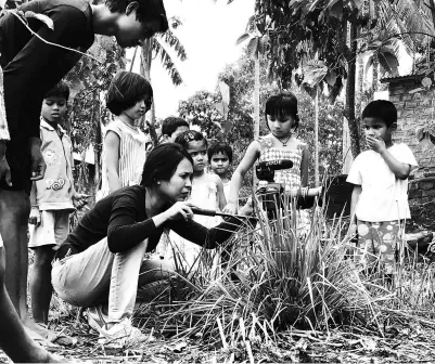  ??  ?? Rima Das while shooting for Village Rockstars