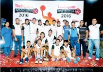  ??  ?? The Thomians emerged Boy's winners