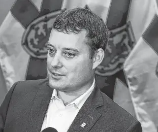  ?? TIM KROCHAK • FILE ?? Listening to Randy Delorey in the leadership forums, “it is hard to imagine him providing compelling guidance to Nova Scotians, let alone telling us to ‘Stay the blazes home,’” writes Bill Black.