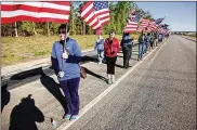  ?? CONTRIBUTE­D ?? “Wear blue: run for the fallen” is asking for 100 volunteers to hold flags to honor fallen service members. The tribute wear blue mile at this year’s Air Force Marathon will between miles 3 and 4 along Pylon and Symmes roads on Wright-Patterson Air Force Base.