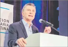  ??  ?? Mauricio Macri cuestionó los casos de corrupción ocurridos durante el kirchneris­mo y que salen a luz con la causa “cuadernazo”.