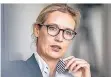  ?? FOTO: DPA ?? AfD-Chefin Alice Weidel