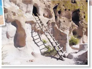  ??  ?? Inscriptio­n Rock is in Cibola County. Bandelier National Monument is featured in the book “Detour New Mexico: Historic Destinatio­ns & Natural Wonders.”