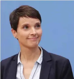  ?? Foto: dpa/Michael Kappeler ?? Frauke Petry