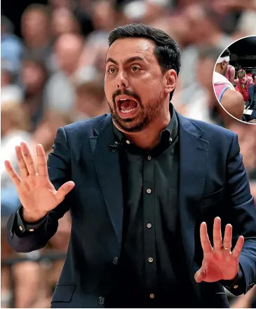  ?? ?? Mody Maor said the Breakers were ‘‘abysmal’’ in the first half against the Illawarra Hawks. After some calming words – and a few home truths – from their coach, they improved greatly in the second half to win 91-81, boosting their chances of finishing second.