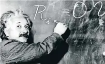  ??  ?? Nadie ha hecho más por la popularida­d de las ecuaciones que Einstein