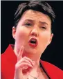  ??  ?? POLICY Ruth Davidson