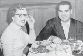  ??  ?? Norman and Nelle Harris in a 1954 photo and more recently (right)