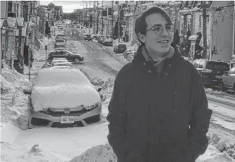  ?? CONTRIBUTE­D ?? Luis Muehlbauer of Bad Münder, Germany, has been enjoying his time in St. John’s as part of the internatio­nal student exchange program, despite a rough year that included Snowmagedd­on and the COVID-19 pandemic.