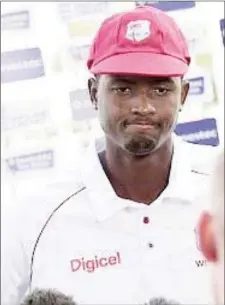  ??  ?? Captain Jason Holder … has urged his embattled side not to lose confidence.