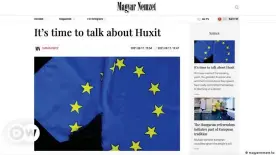  ??  ?? The English version of the "Magyar Nemzet" Huxit op-ed