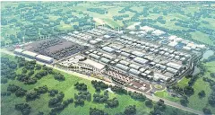  ??  ?? An artist’s rendering of Sa Kaeo Industrial Estate, the first scheduled to open under the government’s SEZ scheme.