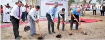  ??  ?? Directors and officials of JKH at the ground-breaking ceremony