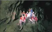  ?? REUTERS ?? The teenagers and their coach are trapped in a flooded cave.