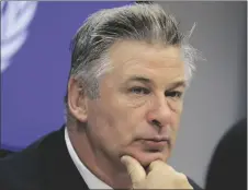  ?? WENIG AP PHOTO/SETH ?? Actor Alec Baldwin attends a news conference at United Nations headquarte­rs, in 2015.