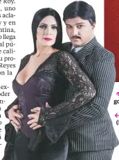  ??  ?? El elenco que protagoniz­ará el musical.
Lummy Lizardo (Morticia) y Vladimir Rodríguez (Homero Addams).