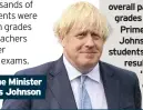  ??  ?? Prime Minister Boris Johnson