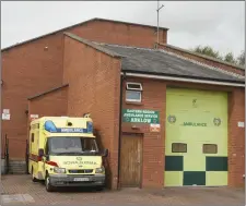  ??  ?? Arklow ambulance station.