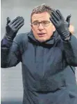  ?? FOTO: DPA ?? Ärgerte sich maßlos: RB-Trainer Ralf Rangnick.