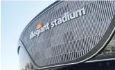  ?? DAVID BECKER/AP ?? Allegiant Stadium in Las Vegas will host the Notre Dame-BYU game in 2022.