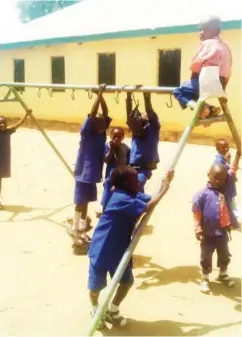  ??  ?? Pupils at Panyam Central Primary School, Mangu