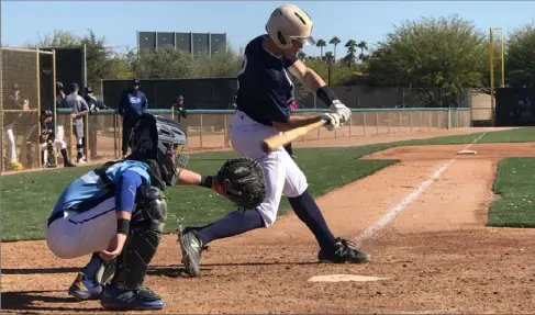  ?? Matt Lafferty ?? West Allegheny junior Gavin Miller is one of the top two-sport stars in the WPIAL, excelling at the plate and on the football field.