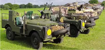  ??  ?? The two known EX-SAS Series Is together: Dunsfold’s is the second vehicle in this line-up