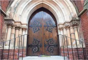  ?? SAUL LOEB/AFP VIA GETTY IMAGES ?? Christ Episcopal Church Georgetown in Washington, D.C., on March 10 after the Rev. Timothy Cole tested positive for COVID-19.