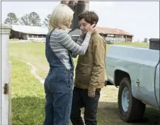  ?? ASSOCIATED PRESS ?? This image released by Sony Pictures shows Elizabeth Banks, left, and Jackson A. Dunn in a scene from Screen Gems’ “Brightburn.”