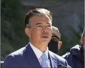  ?? RICH PEDRONCELL­I — THE ASSOCIATED PRESS FILE ?? California Attorney General Rob Bonta speaks at a news conference at the Capitol in Sacramento on Feb. 23, 2022.