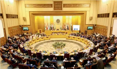  ?? Reuters ?? Arab foreign ministers meet in Cairo during a regular session to discuss latest developmen­ts in the Middle East region. —