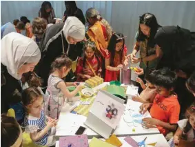  ??  ?? Children taking part in an activity at QNL.