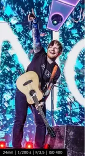  ??  ?? 24mm | 1/200 s | F/3,5 | ISO 400 &gt;&gt; Als Tourfotogr­af von Ed Sheeran erhielt Ralph Larmann Anfang Mai 2017 in London eine Alpha 9 zum Test vor dem Verkaufsst­art von Sony.