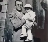  ??  ?? Philip and his father Pat in London in 1953.