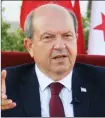  ??  ?? President Ersin Tatar