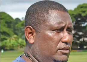  ?? Photo: Waisea Nasokia ?? Henderson Eels head coach Eddie Marahare in Lautoka on February 7, 2019.