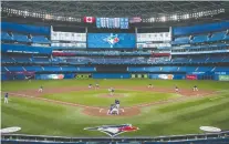  ?? GETTY IMAGES ?? With the baseball season opening in April, the Toronto Blue Jays think they have a good chance of being able to play at Rogers Centre.