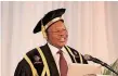  ?? ?? DR REUEL Khoza was installed as the University of KwaZulu-Natal’s fourth Chancellor yesterday at a ceremony on the Westville Campus.