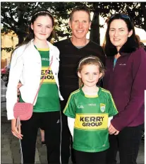  ?? Photo by Michelle Cooper Galvin ?? Rebecca, Brendan, Emma and Mary Breen, Killorglin, enjoying the Stockton’s Wing at the Fleadh Cheoil Milltown on Saturday.