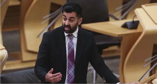  ?? ?? Health Secretary Humza Yousaf