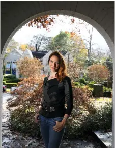  ?? JOHN AMIS — THE ASSOCIATED PRESS ?? In this photo, Georgia Tech professor Kim Cobb poses for a photo at her home in Atlanta. Some climate scientists and activists, including Cobb, are limiting their flying, their consumptio­n of meat and their overall carbon footprints to avoid adding to the global warming they study.