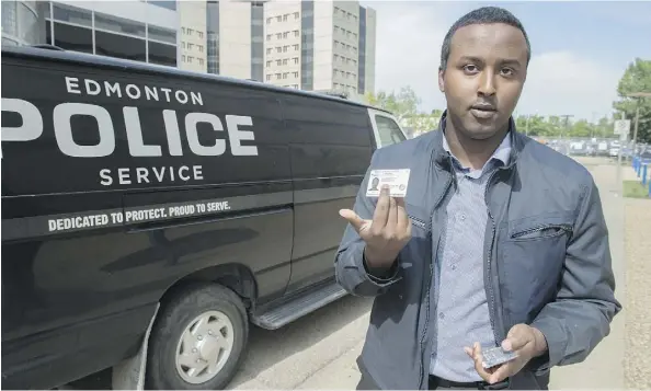  ?? SHAUGHN BUTTS ?? Black Lives Matter activist Bashir Mohamed says street checks are “not about community policing, it’s about surveillan­ce.”