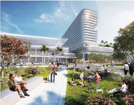  ?? Miami Beach Connect ?? A rendering of the proposed Miami Beach Convention Center hotel, which is on the November ballot.