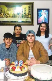  ?? ?? YOLANDA REYNA celebrates her older son’s birthday last week, a day before the crash in South L.A.