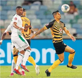  ?? /Anesh Debiky/Gallo Images) ?? Goal-oriented: Leonardo Castro of Kaizer Chiefs during the Absa Premiershi­p match against Bloemfonte­in Celtic at Moses Mabhida Stadium on Saturday.