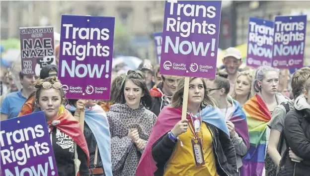  ?? ?? ↑ The Gender Reform Bill has divided opinion across Scotland